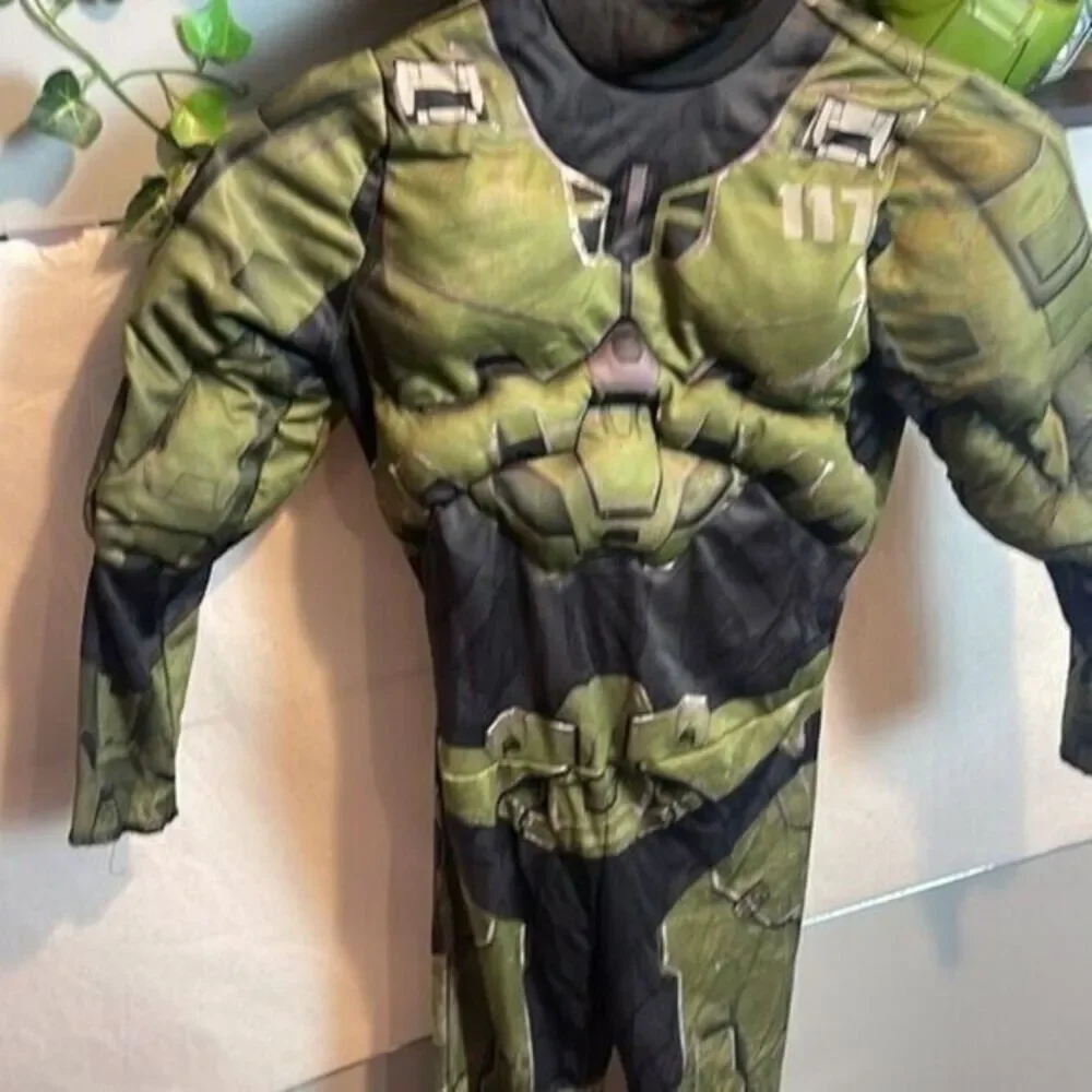 Halo Master Chief Infinite Muscle Deluxe Exclusive Halloween Costume‎ size 7-8